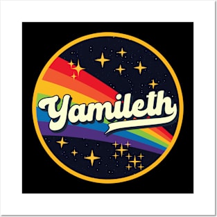 Yamileth // Rainbow In Space Vintage Style Posters and Art